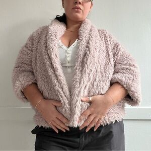 Women's Aunt Wanda Soft Teddy Jacket - Light Pink